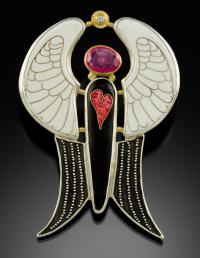 “Silver Angel” pin/pendant