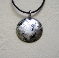 Silver foil pendant