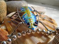 Enamelled Bug Neck Piece Frontview