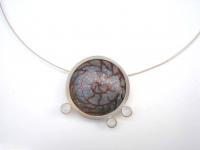 Fossil Necklet with  Moonstones