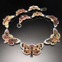 "Tiger Moth Necklace"