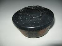 Bowl with black cover