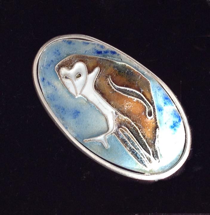 Barn-Owl brooch