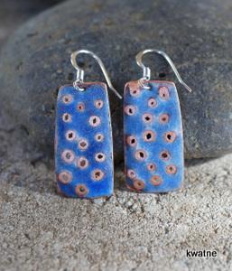 matte enamel earrings