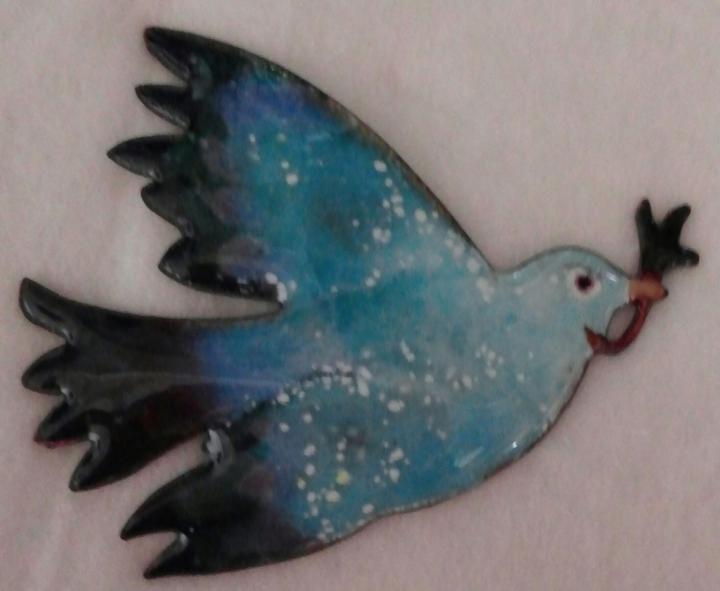 brooch(a dove of peace)