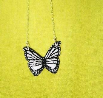 Simple butterfly necklaces