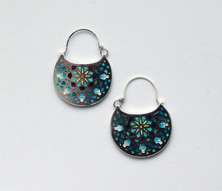 Geometric Sunburst Earrings