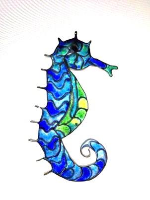 sea horse plique a jour