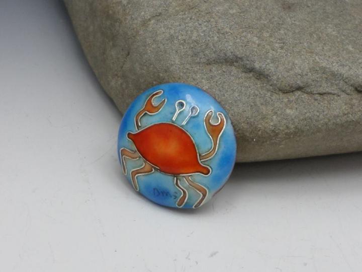 Crabby Cloisonne Jewel