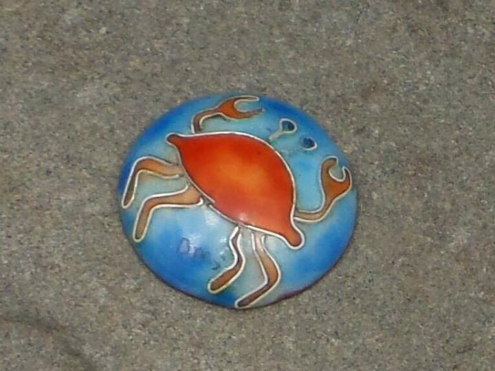 Crabby Cloisonne Jewel