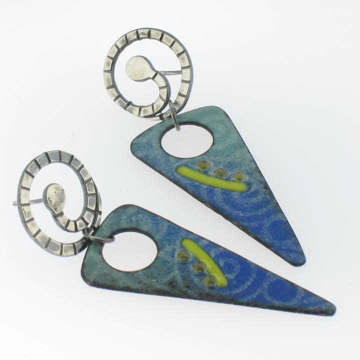 Sifted Enamel Earrings