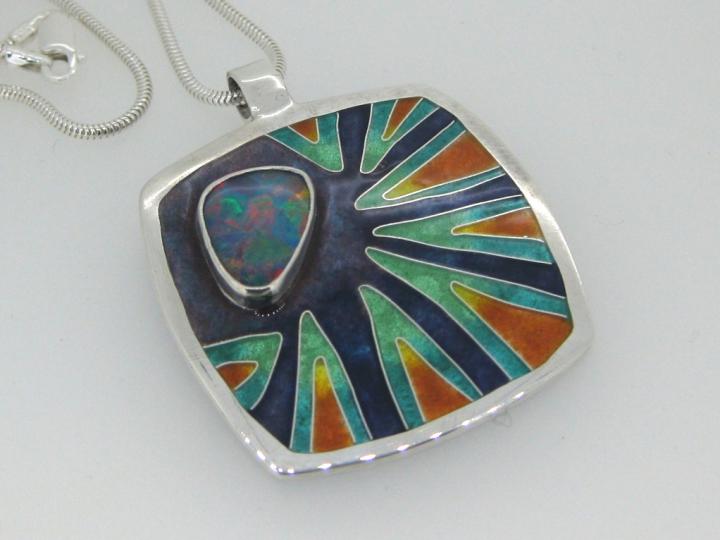 Opal pendant by Alison Boyce