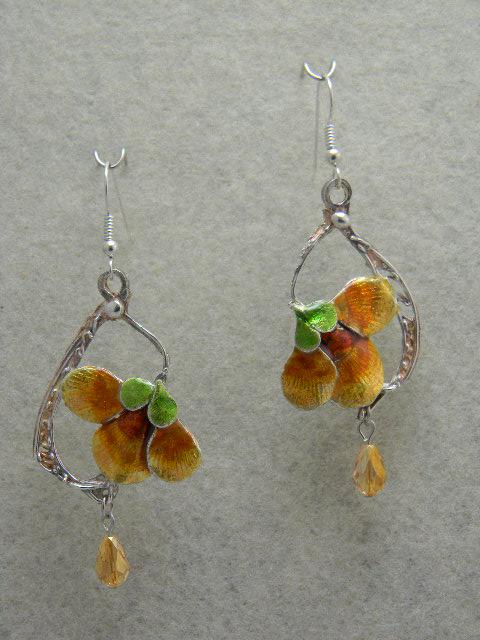 Nasturtium Drop earrings