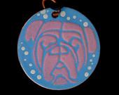 Enameled Dog Pendant #1