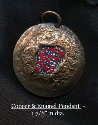 Copper & Enamel Pendant