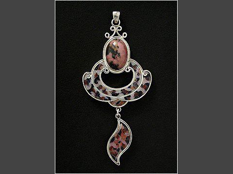 enamel with silver and stone