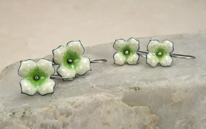 Stylized Dogwood Earrings