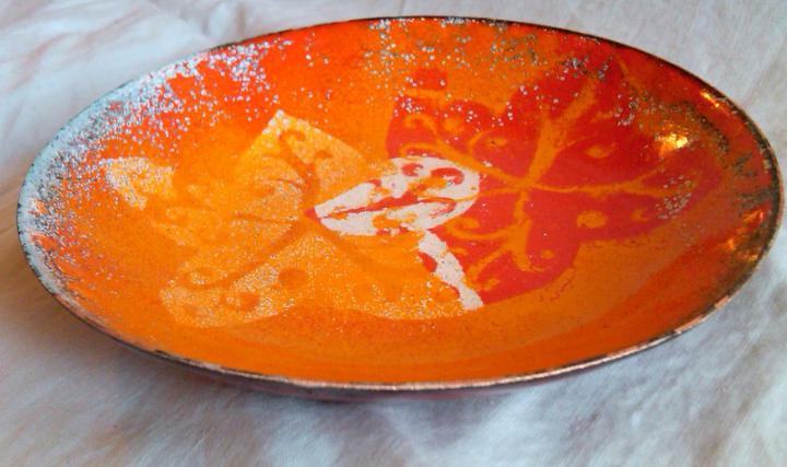 Orange and Red Bowl