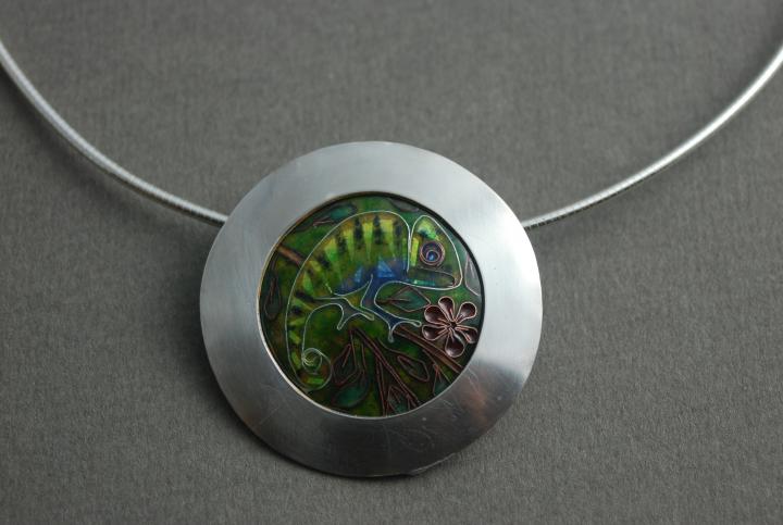 chameleon pendant