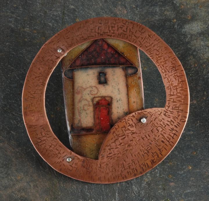 Round House brooch