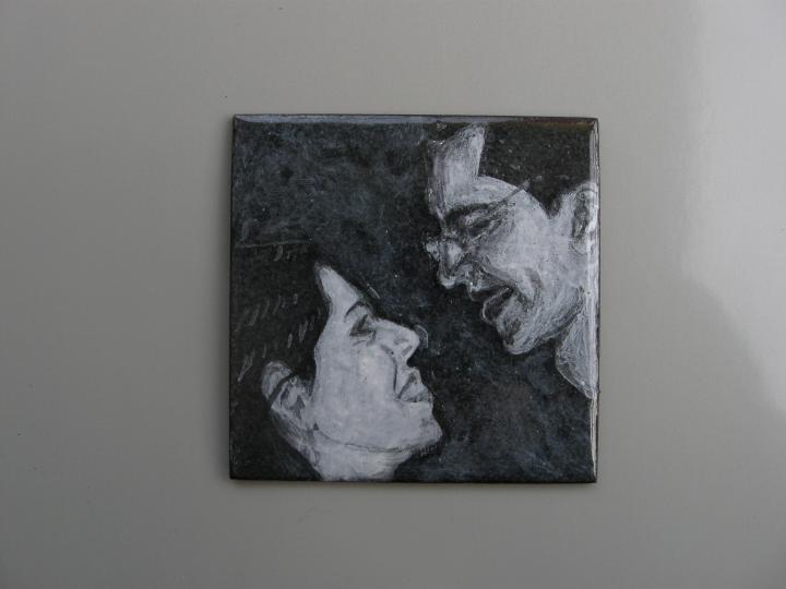 Wedding photo grisaille