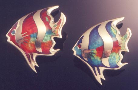 Angel Fish Red, Blue