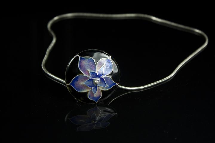 Ej Braida Enamel Blue - Blue Flower