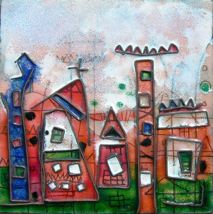 HOUSES & BUILDINGS 10 X 10 CM