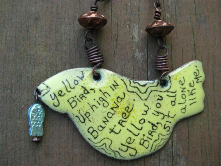 Yellow Bird Necklace