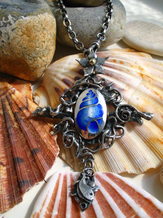 Blue Shell Pendant