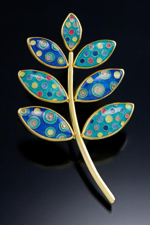 Polka Dot Branch Brooch II