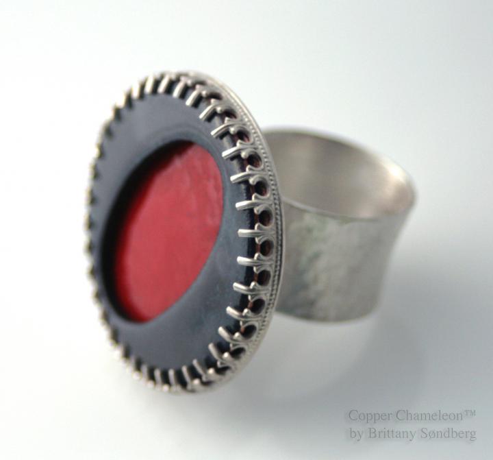 Red and  Grey Ring-TM