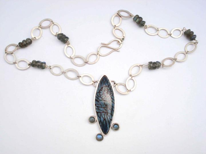 Fossil Necklet with Labradorite