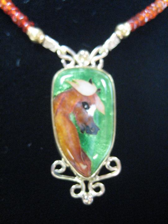 Chestnut Arabian Pendant