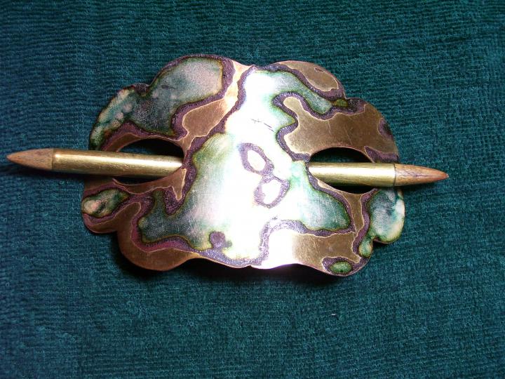 Barrette with stick pin