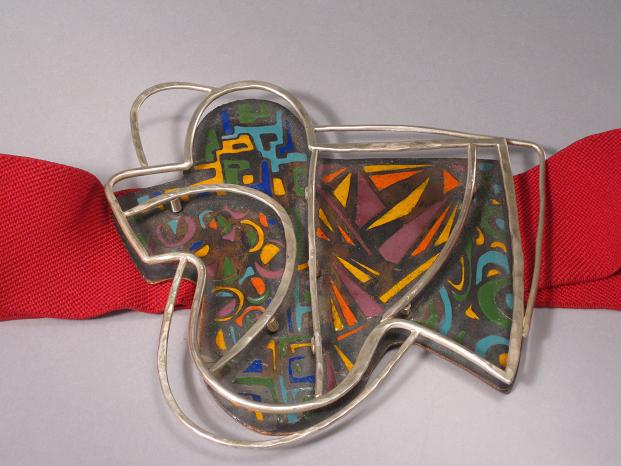 art deco belt buckle