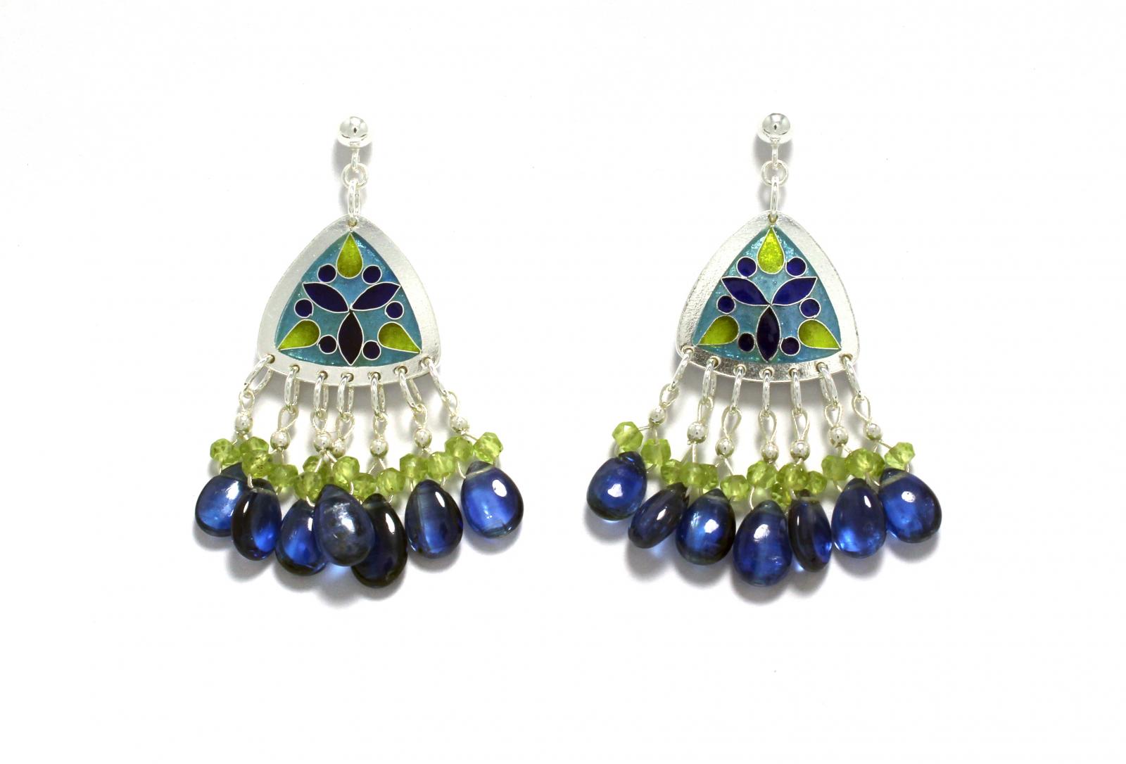 Cloisonne Dayflower Earrings